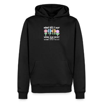 Gärtner - Männer Premium Bio Hoodie - Schwarz - Vorne - Nico (187cm)