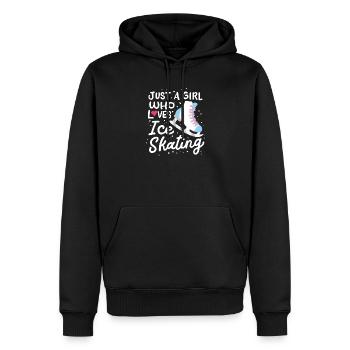 Schlittschuhlaufen Schlittschuhläufer Eiskunstläuf - Männer Premium Bio Hoodie - Schwarz - Vorne - Nico (187cm)