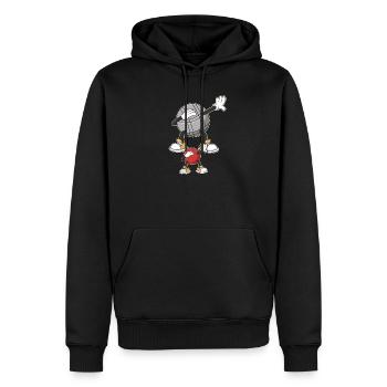 Dabbing Boulekugeln für Bouler boulen Boulesport - Männer Premium Bio Hoodie - Schwarz - Vorne - Nico (187cm)