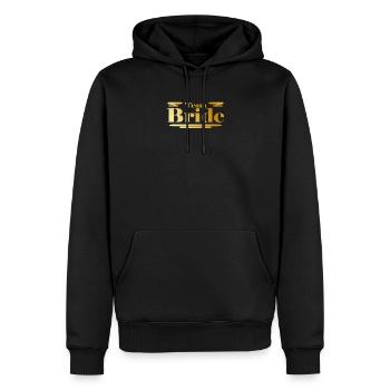 Équipe Bride Or - Sweat à capuche Premium bio Homme - noir - Devant - Nico (187cm)