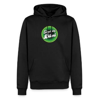 Ne restez pas silencieux Santé mentale verte - Sweat à capuche Premium bio Homme - noir - Devant - Nico (187cm)