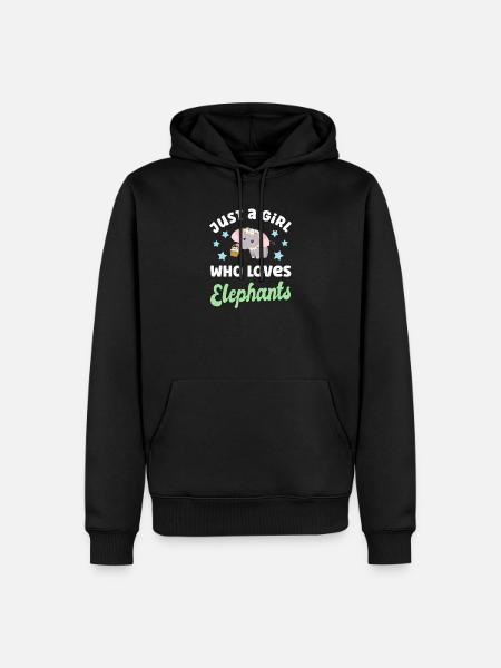 Elephant Elephants - Men’s Premium Organic Hoodie - black