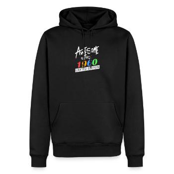 1960 - Jahrgang 1960 - Männer Premium Bio Hoodie - Schwarz - Vorne - Nico (187cm)