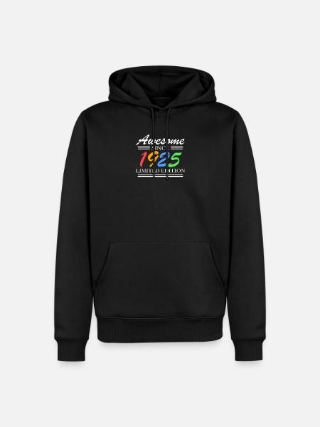1925 - Jahrgang 1925 - Fantastisch seit 1925 - Männer Premium Bio Hoodie - Schwarz