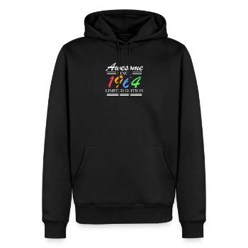1964 - Né en 1964 - Fantastique depuis 1964 - Sweat à capuche Premium bio Homme - noir - Devant - Nico (187cm)