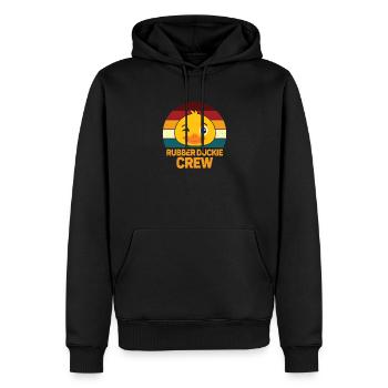 Rubber Duck Rubber Duckie Crew - Männer Premium Bio Hoodie - Schwarz - Vorne - Nico (187cm)