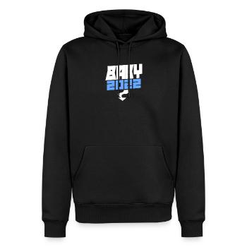 Bébé 2022 - Naissance Enceinte 2022 - Sweat à capuche Premium bio Homme - noir - Devant - Nico (187cm)