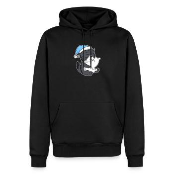 Waldkatze Katze Katzenrasse Norwegische Waldkatze - Männer Premium Bio Hoodie - Schwarz - Vorne - Nico (187cm)