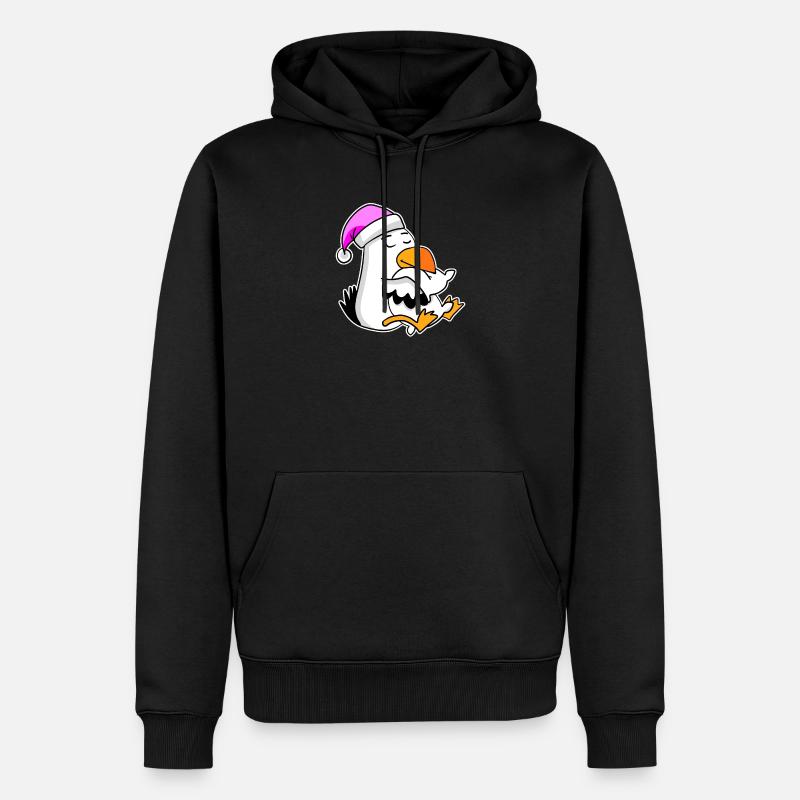 Albatros Möwe Vogel - Männer Premium Bio Hoodie - Schwarz