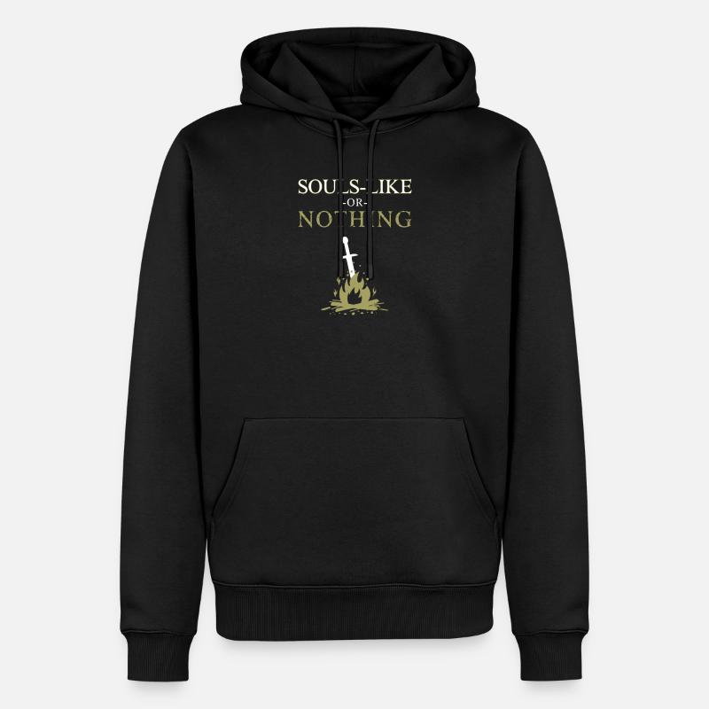 Seelen-Like oder nichts - Männer Premium Bio Hoodie - Schwarz