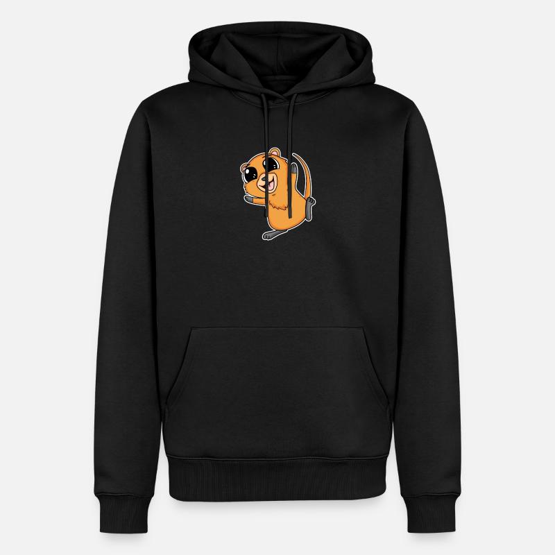 Quokka - Sweat à capuche Premium bio Homme - noir