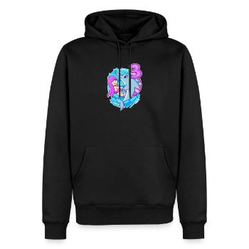 3. Geburtstag Mädchen 3 Jahre alt Meerjungfrau - Männer Premium Bio Hoodie - Schwarz - Vorne - Nico (187cm)