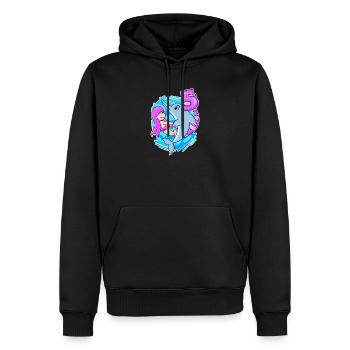 5. Geburtstag Mädchen 5 Jahre alt Meerjungfrau - Männer Premium Bio Hoodie - Schwarz - Vorne - Nico (187cm)
