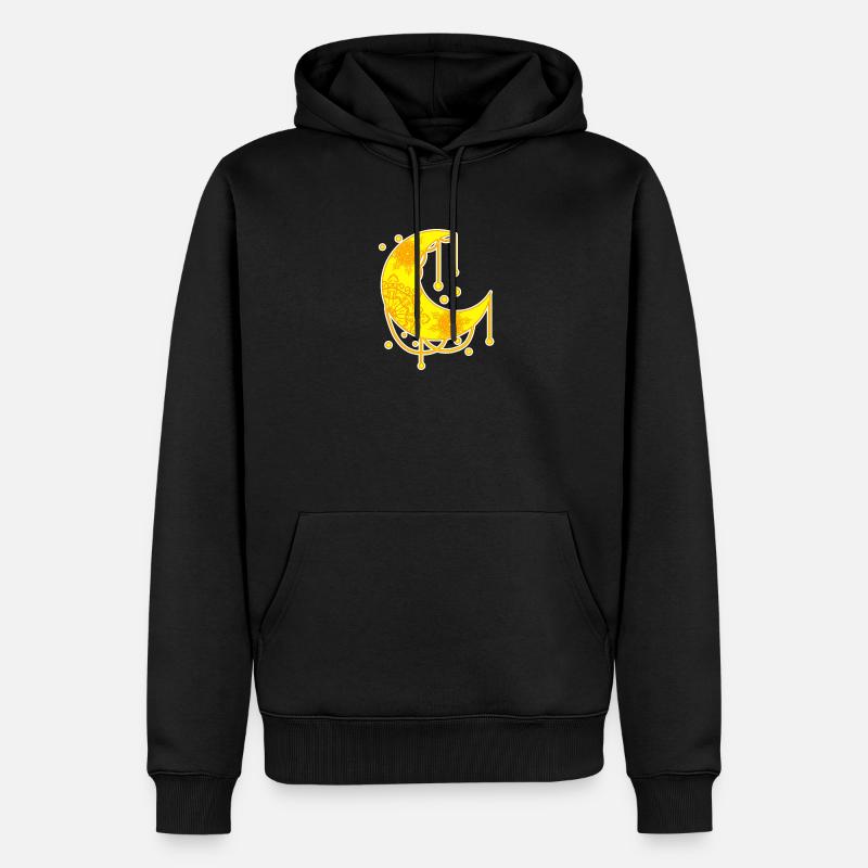 Croissant - Sweat à capuche Premium bio Homme - noir