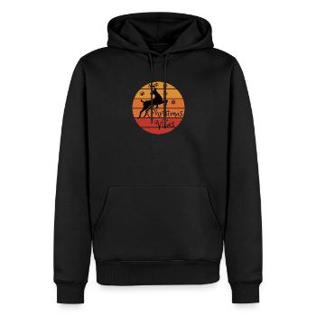 Christmas Vibes - Retro Christmas Vibes - Männer Premium Bio Hoodie - Schwarz - Vorne - Nico (187cm)
