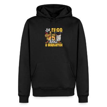 Tacos pour une cérémonie de remise des diplômes - Sweat à capuche Premium bio Homme - noir - Devant - Nico (187cm)