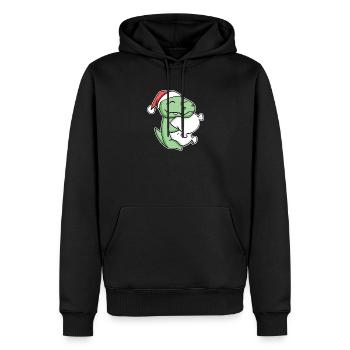 Crocodile Noël Sommeil Sommeil Sommeil Sommeil - Sweat à capuche Premium bio Homme - noir - Devant - Nico (187cm)
