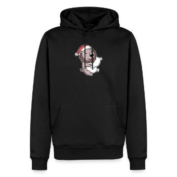 Lion Noël Sommeil Sommeil Sommeil - Sweat à capuche Premium bio Homme - noir - Devant - Nico (187cm)