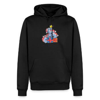 Weihnachten Weihnachtsbaum Koala - Koalas - Männer Premium Bio Hoodie - Schwarz - Vorne - Nico (187cm)