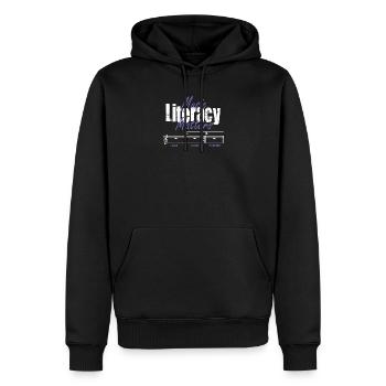 Music Literacy Matters - Männer Premium Bio Hoodie - Schwarz - Vorne - Nico (187cm)