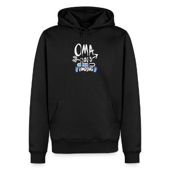 Oma 2023 - Werdende Oma 2023 - Männer Premium Bio Hoodie - Schwarz - Vorne - Nico (187cm)