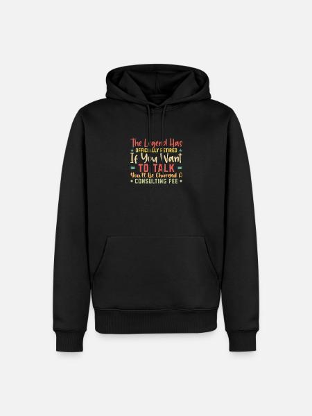 The legend is officially retired - Men’s Premium Organic Hoodie - black