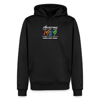 1939 - Né en 1939 - Fantastique depuis 1939 - Sweat à capuche Premium bio Homme - noir - Devant - Nico (187cm)