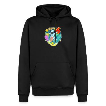 6. Geburtstag 6 Jahre Junge Astronaut Weltall - Männer Premium Bio Hoodie - Schwarz - Vorne - Nico (187cm)