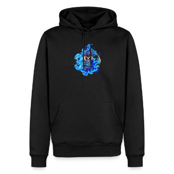 3ème anniversaire garçon 3 ans ninja - Sweat à capuche Premium bio Homme - noir - Devant - Nico (187cm)