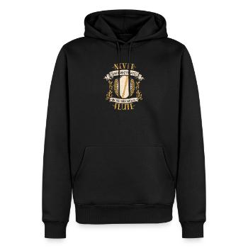 Flûte Musicien Instrument Cuivres Musique Cadeau - Sweat à capuche Premium bio Homme - noir - Devant - Nico (187cm)