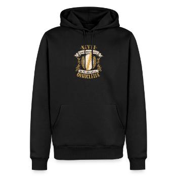 ophicleide musicien instrument cuivres musique cadeau - Sweat à capuche Premium bio Homme - noir - Devant - Nico (187cm)