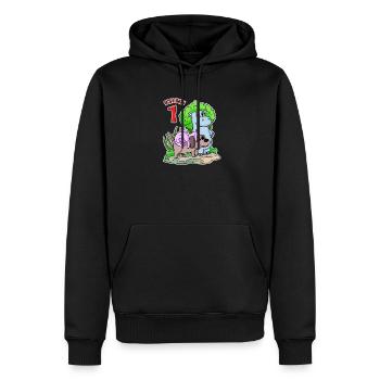 1. Geburtstag Niedliche Tiere 1 Jahr alt - Männer Premium Bio Hoodie - Schwarz - Vorne - Nico (187cm)