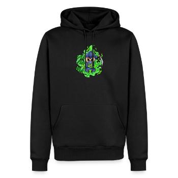 Boy 5 years 5th birthday Boy Ninja Green - Men’s Premium Organic Hoodie - black - Front - Nico (187cm)