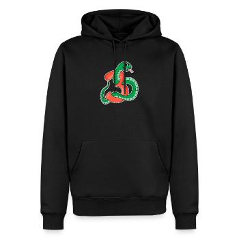 3 Jahre alt - 3. Geburtstag mit Tier Motiv - Männer Premium Bio Hoodie - Schwarz - Vorne - Nico (187cm)