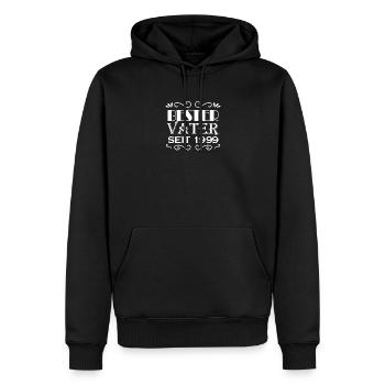 Bester Vater seit 1999 - Männer Premium Bio Hoodie - Schwarz - Vorne - Nico (187cm)