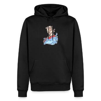 Stand Up Paddling Schaf - Männer Premium Bio Hoodie - Schwarz - Vorne - Nico (187cm)