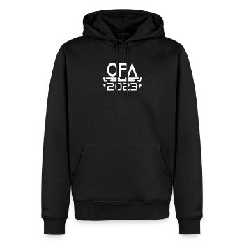 Opa 2023 - Opa werden - Opa Geschenk - Männer Premium Bio Hoodie - Schwarz - Vorne - Nico (187cm)