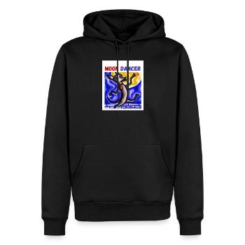 Chihuahua Art - Danseur de la Lune - Sweat à capuche Premium bio Homme - noir - Devant - Nico (187cm)