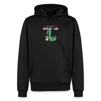Vatertag - erster Vatertag Geschenk - Männer Premium Bio Hoodie - Schwarz - Vorne - Nico (187cm)