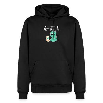 Muttertag - erster Muttertag Geschenk - Männer Premium Bio Hoodie - Schwarz - Vorne - Nico (187cm)