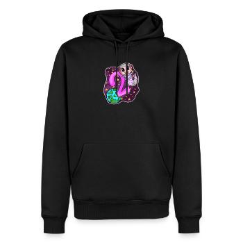 2e anniversaire - 2 ans cadeau de fille astronaute - Sweat à capuche Premium bio Homme - noir - Devant - Nico (187cm)
