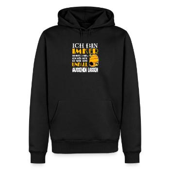 Imker Honig Imkerei - Imker Geschenk - Männer Premium Bio Hoodie - Schwarz - Vorne - Nico (187cm)