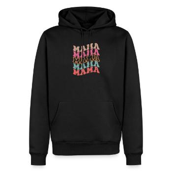 Retro Groovy Mama For Mother's Day - Men’s Premium Organic Hoodie - black - Front - Nico (187cm)