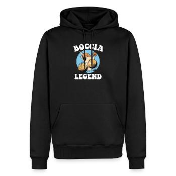 Bocciaspieler Boccia Kugel und Zubehör Boccia - Männer Premium Bio Hoodie - Schwarz - Vorne - Nico (187cm)