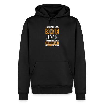 Sondengänger Sondler Metalldetektor Detectorist - Männer Premium Bio Hoodie - Schwarz - Vorne - Nico (187cm)