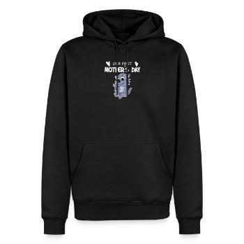 Muttertag - erster Muttertag Geschenk - Männer Premium Bio Hoodie - Schwarz - Vorne - Nico (187cm)