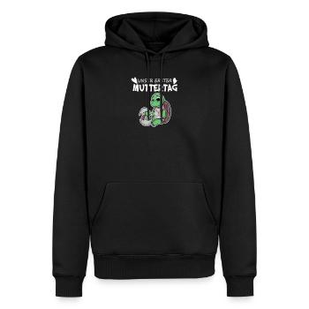 Muttertag - erster Muttertag Geschenk - Männer Premium Bio Hoodie - Schwarz - Vorne - Nico (187cm)