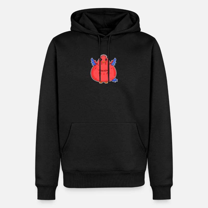 Grosse bite de perroquet drôle - Sweat à capuche Premium bio Homme - noir