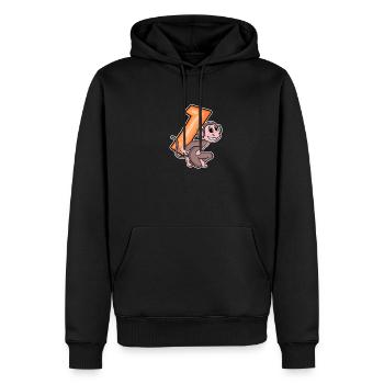 1 Geburtstag 1 Jahre alt mit Tier Motiv - Eins - Männer Premium Bio Hoodie - Schwarz - Vorne - Nico (187cm)
