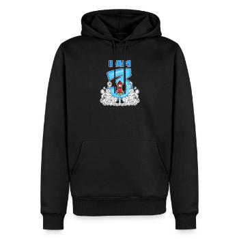3 Birthday Boy Astronaut - three years - Men’s Premium Organic Hoodie - black - Front - Nico (187cm)